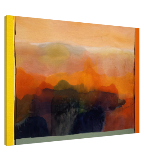 Ronnie Landfield - Valley of Stone - 1989 Canvas - 20x30 cm / 8x12 inches-canvas