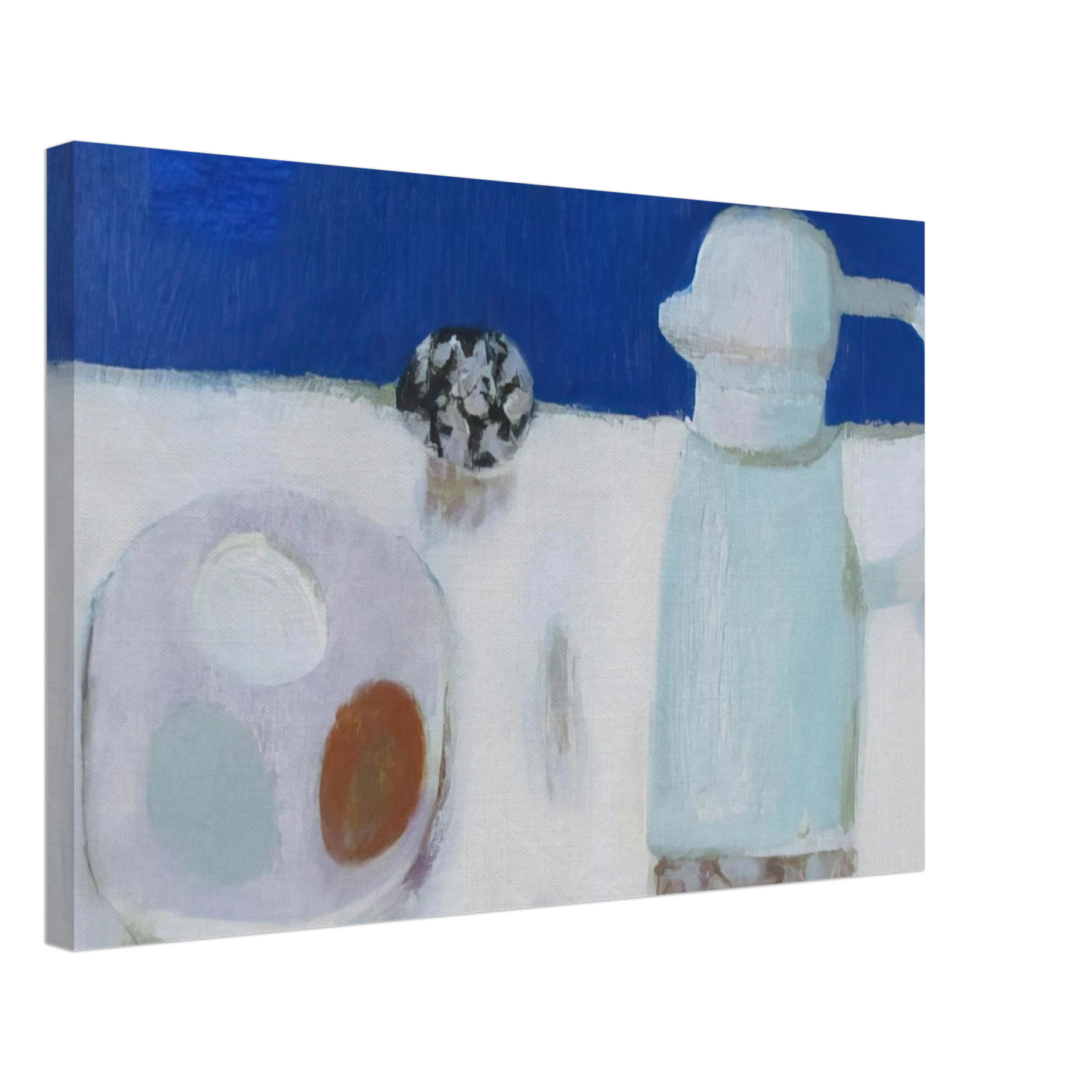 Mary Fedden - Jug and Four Eggs - 1967 Canvas - 70x100 cm / 28x40 inches-canvas