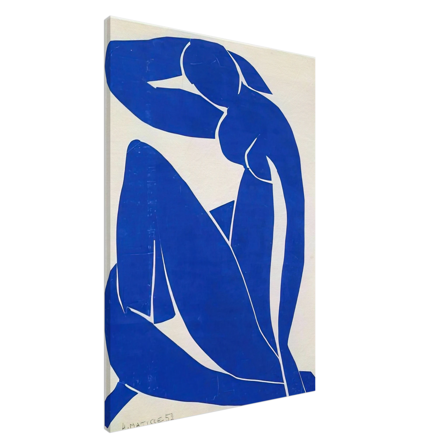 Henri Matisse - BLUE NUDE 1952 Canvas - 20x30 cm / 8x12 inches-canvas