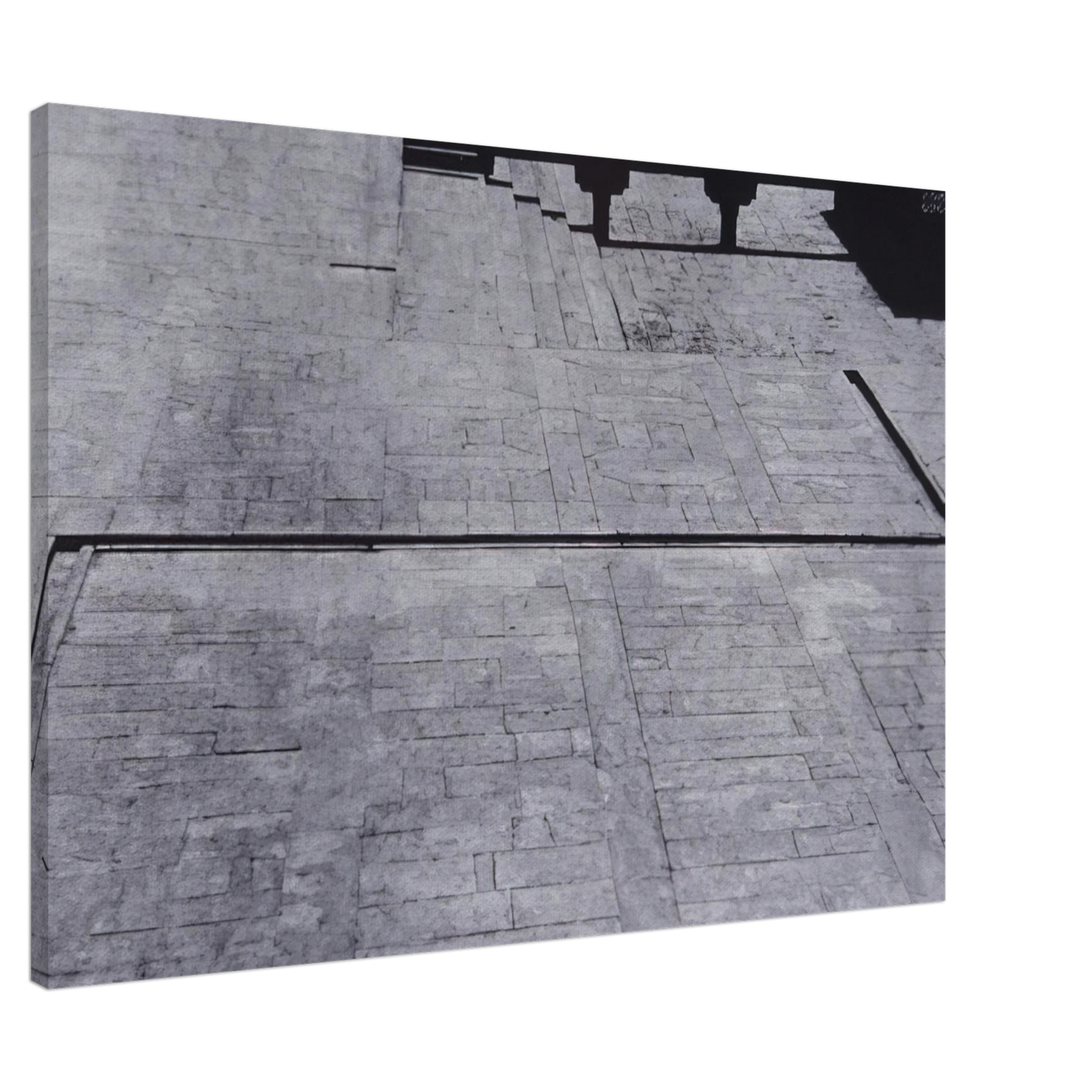 Nasreen Mohamedi - Untitled - 1971 Canvas - 20x30 cm / 8x12 inches-canvas