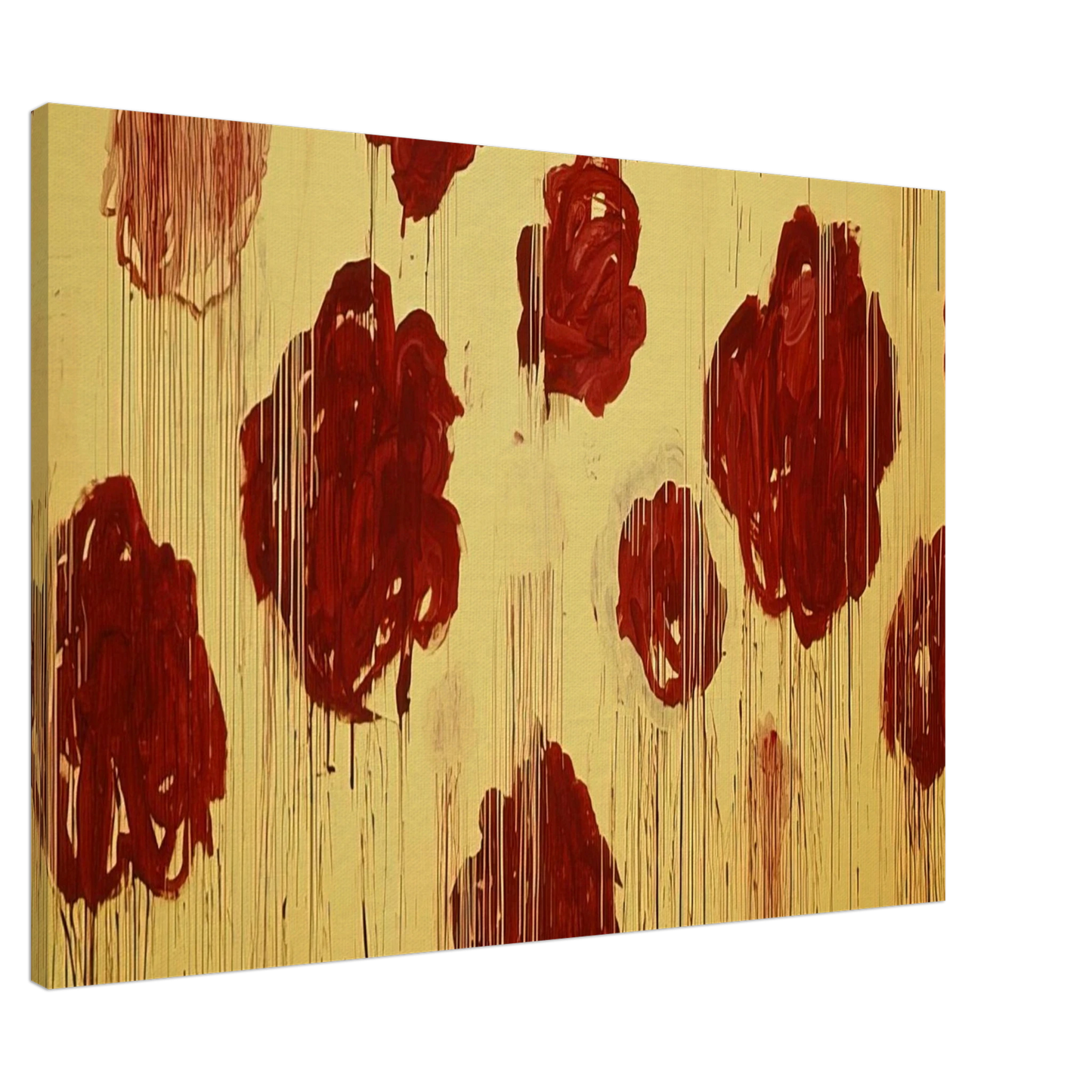 Cy Twombly - Untitled,  Blooming, A Scattering of Blossoms & Other Things  Canvas - 20x30 cm / 8x12 inches-canvas