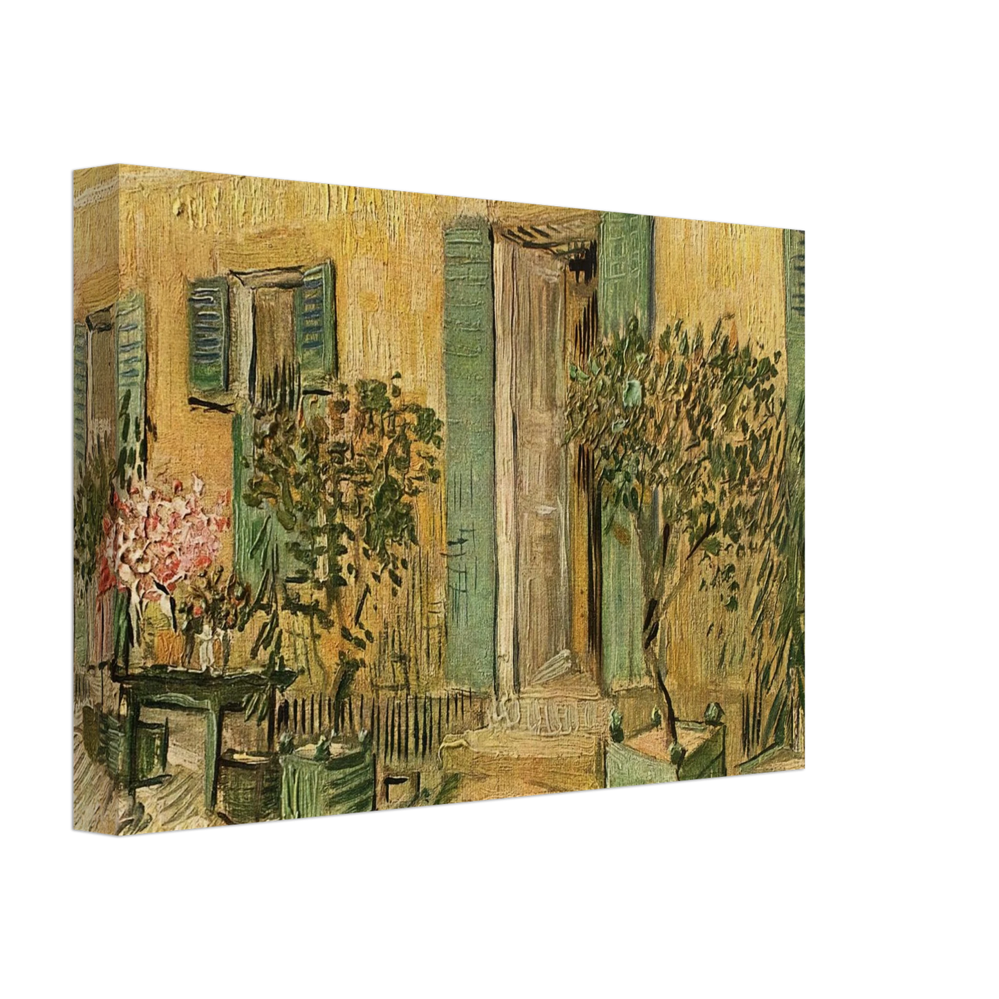 Vincent van Gogh - Exterior of a Restaurant at Asnieres Canvas - 40x60 cm / 16x24 inches-canvas