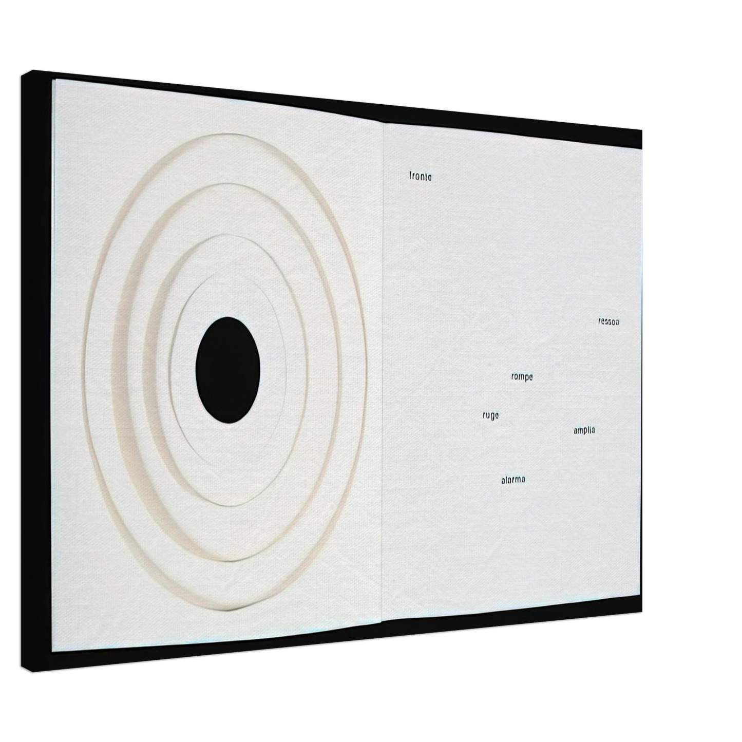 Lygia Pape - Books-Poem - 1959 Canvas - 20x30 cm / 8x12 inches-canvas