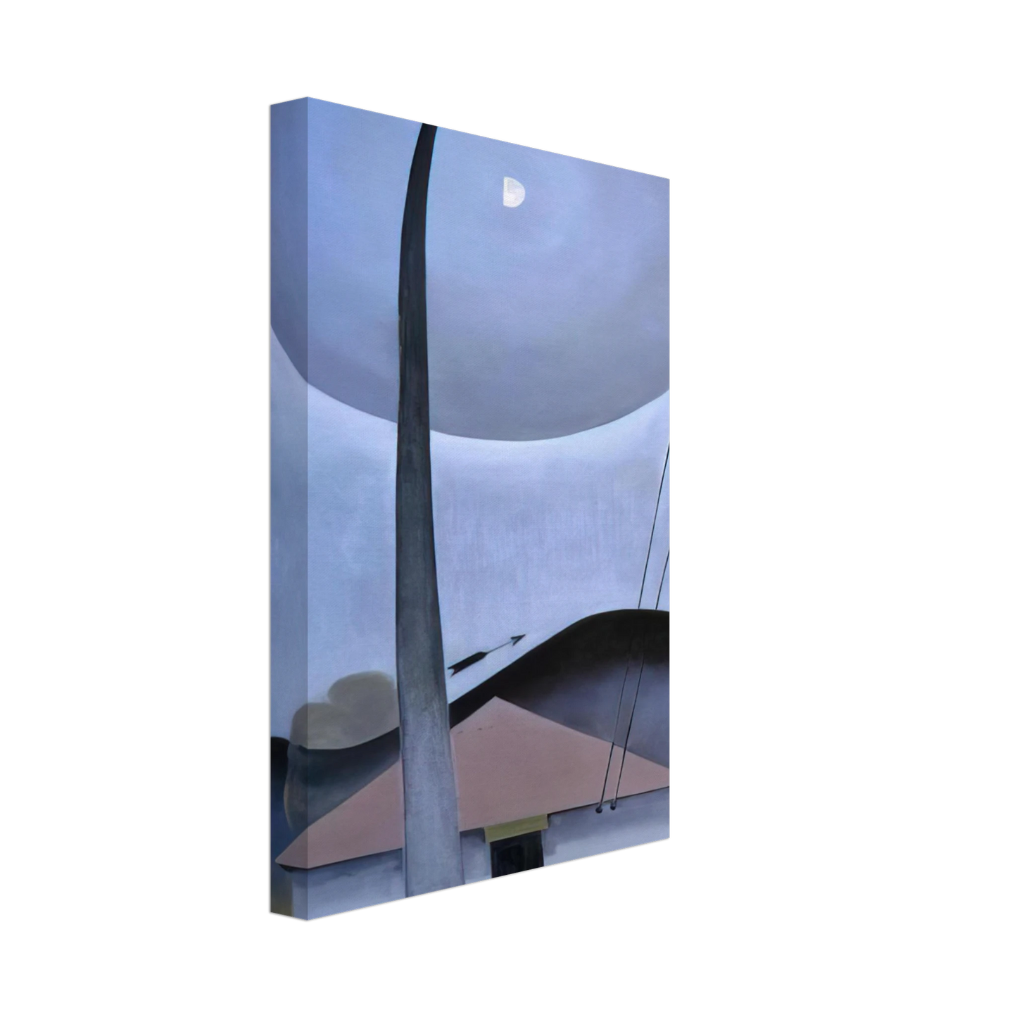 Georgia O'Keeffe - Little House with Flagpole Canvas - 70x100 cm / 28x40 inches-canvas