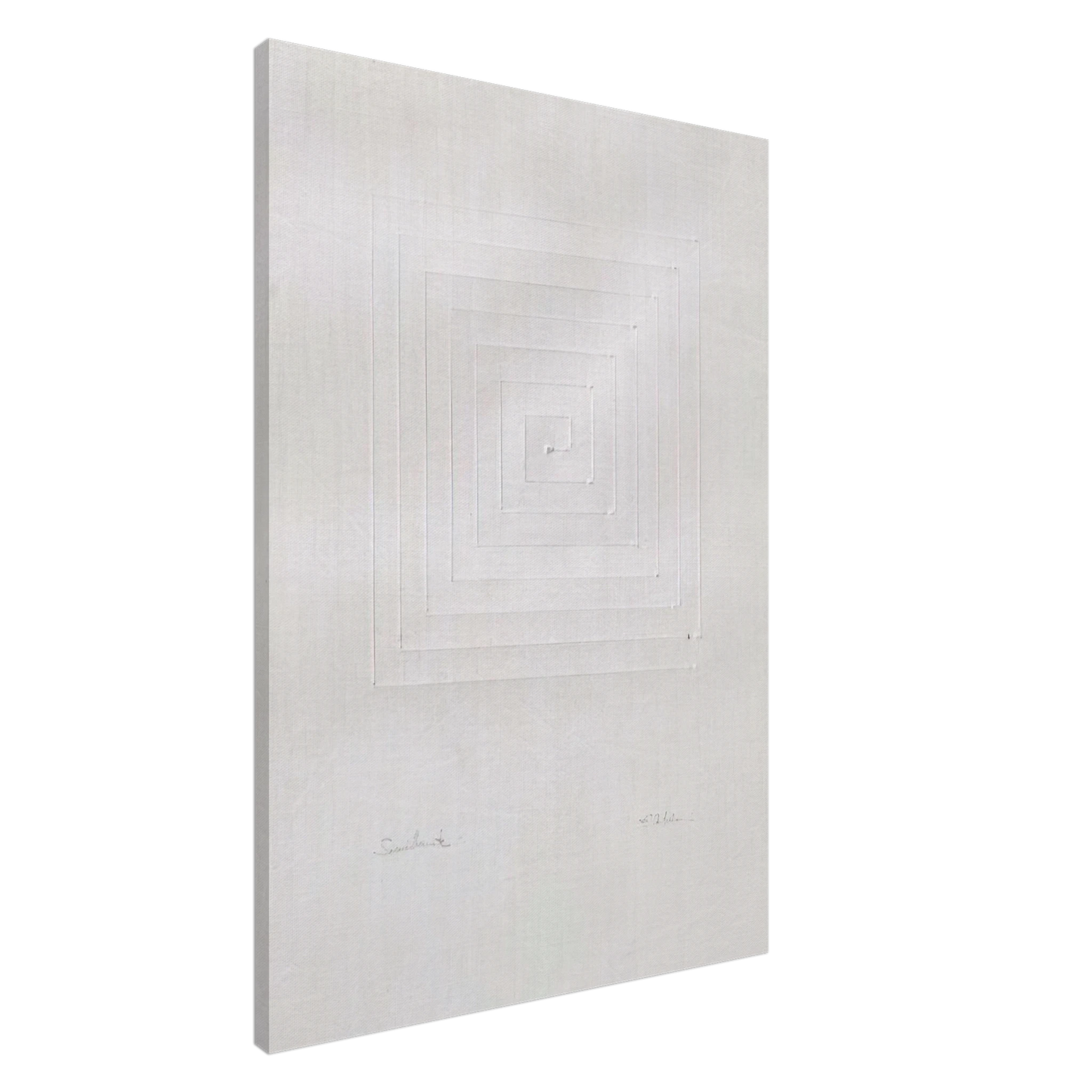 Enrico Castellani - Similmente - Spatialism Canvas - 20x30 cm / 8x12 inches-canvas