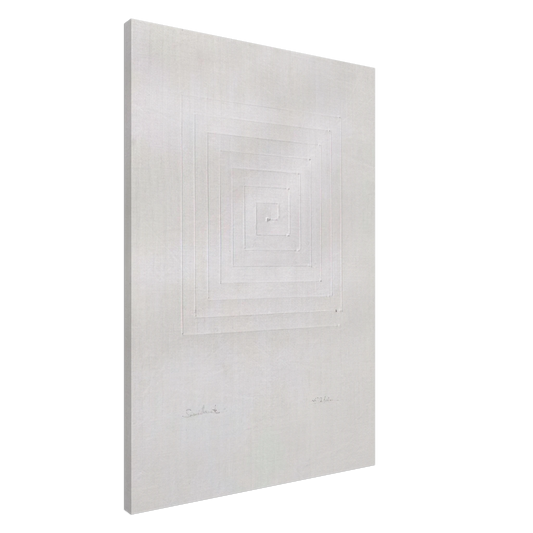 Enrico Castellani - Similmente - Spatialism Canvas - 20x30 cm / 8x12 inches-canvas