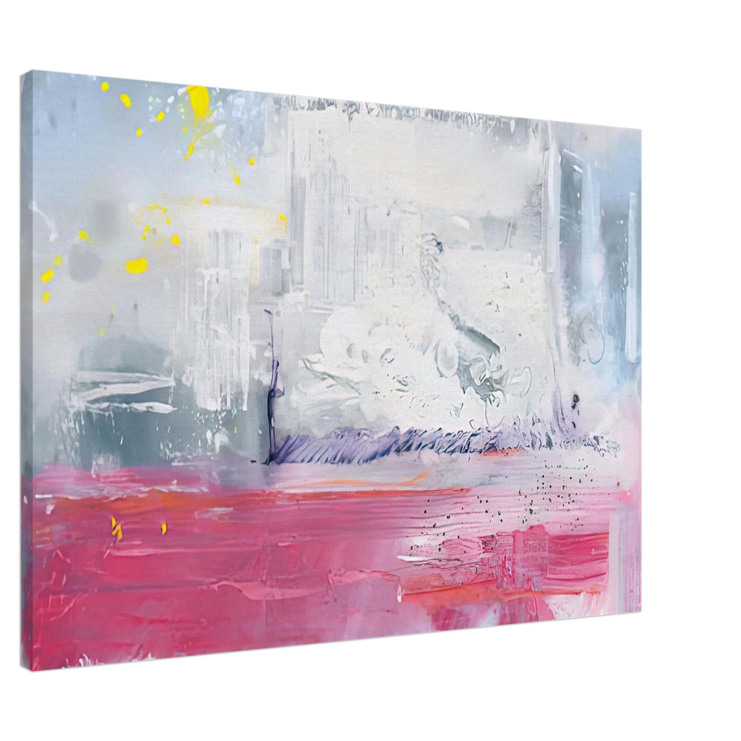 Helen Frankenthaler - Hot Ice, 1990- Canvas - 20x30 cm / 8x12 inches-canvas