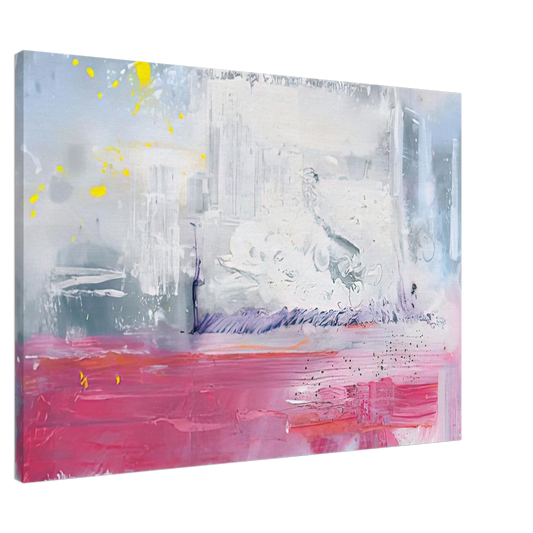 Helen Frankenthaler - Hot Ice, 1990- Canvas - 20x30 cm / 8x12 inches-canvas