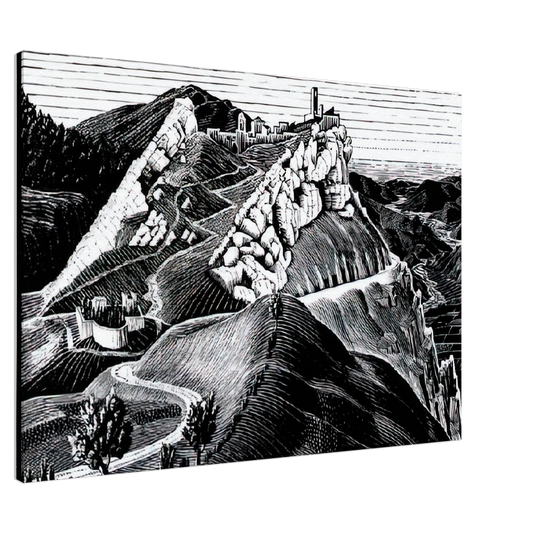 MC Escher - ESCHER (16) Canvas - 20x30 cm / 8x12 inches-canvas