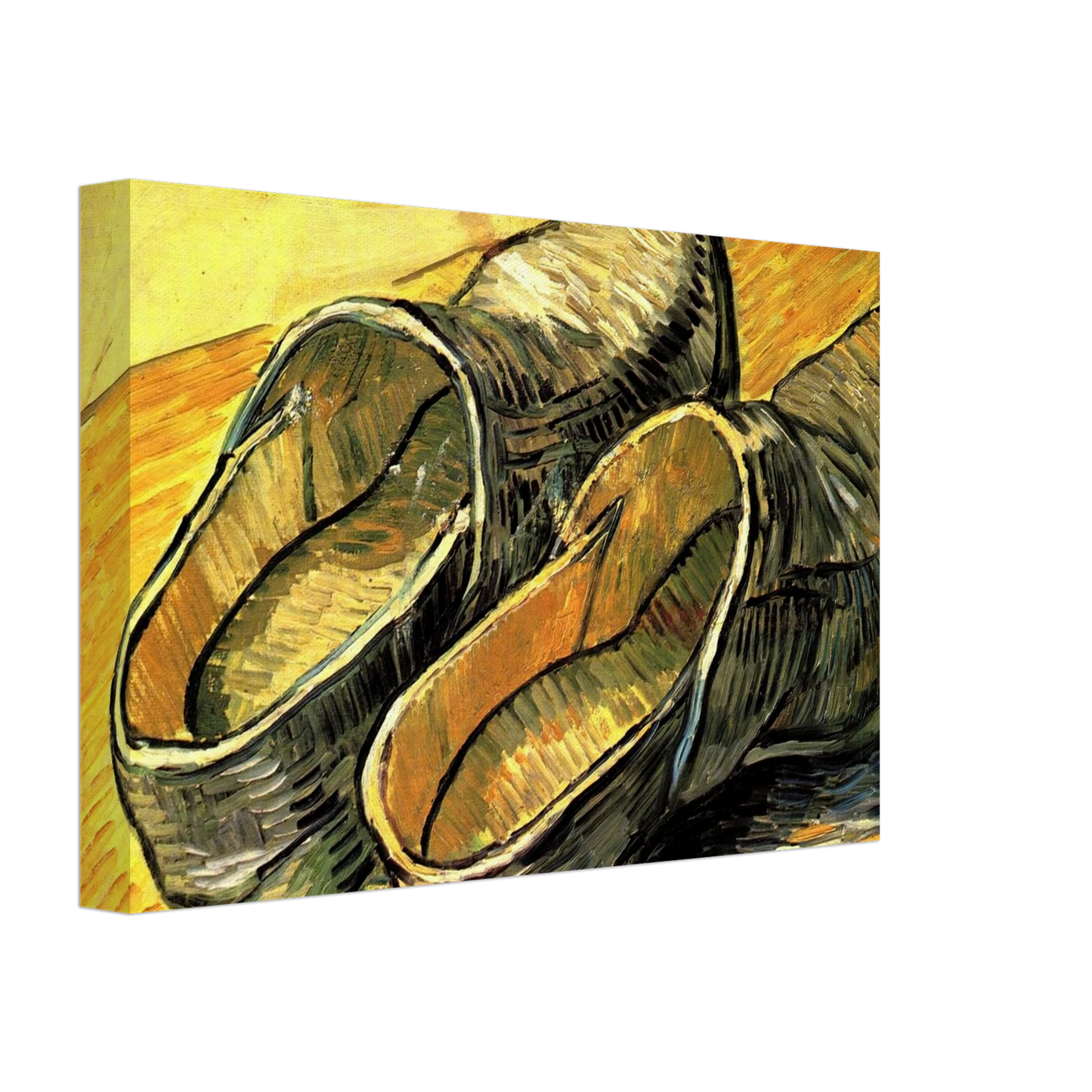 Vincent van Gogh - A Pair of Leather Clogs Canvas - 40x60 cm / 16x24 inches-canvas