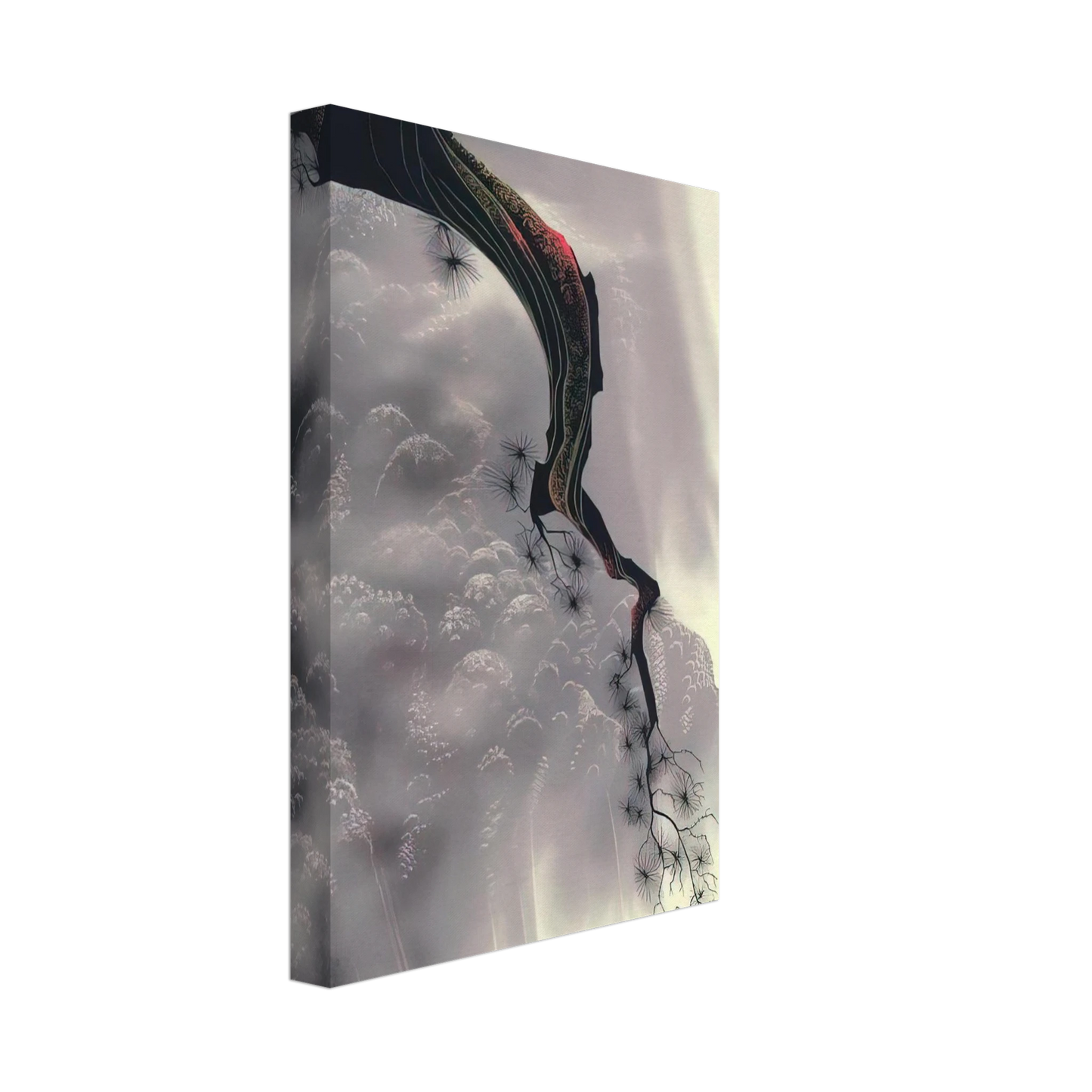 Eyvind Earle - Through the Fog Canvas - 70x100 cm / 28x40 inches-canvas