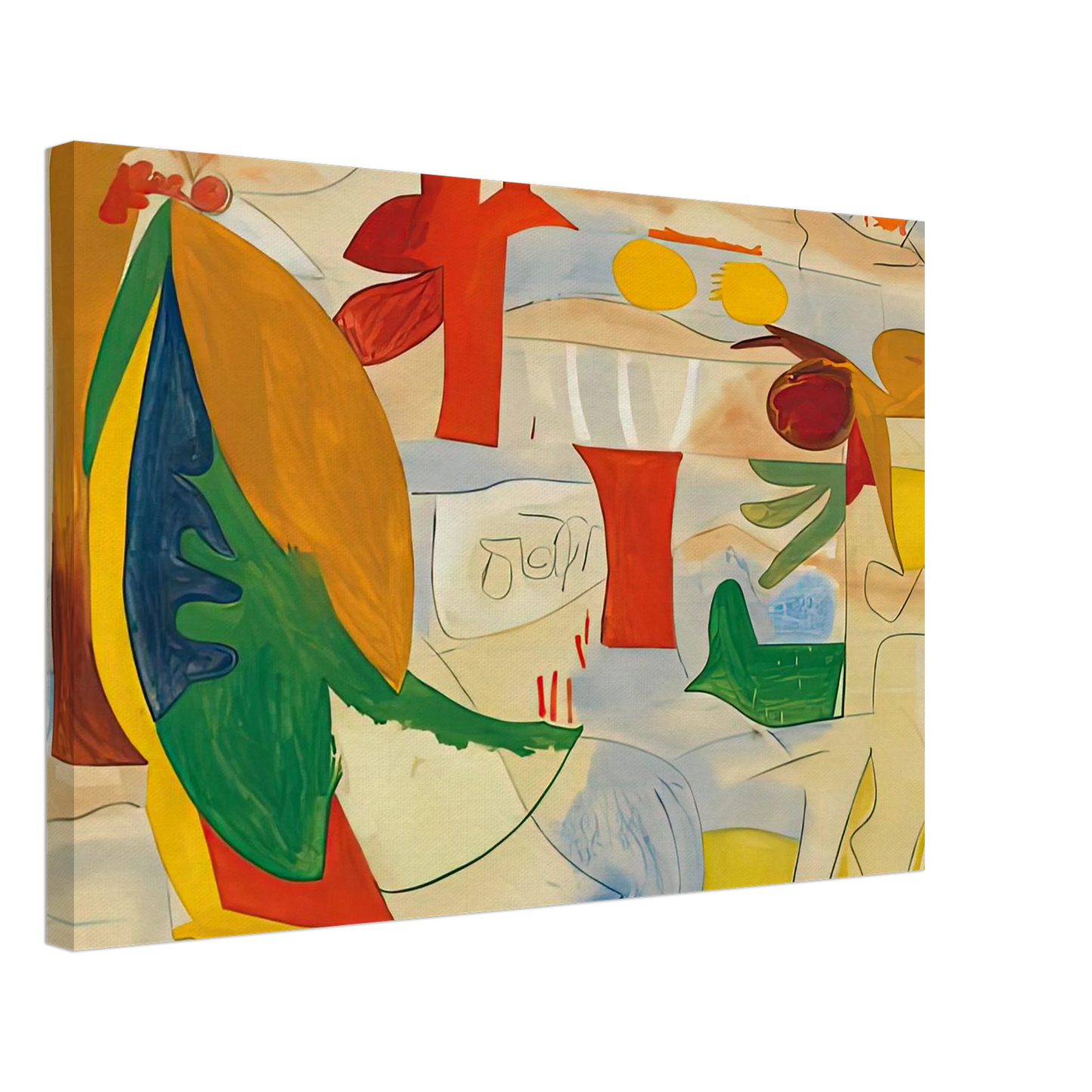 Helen Frankenthaler - Abstract Landscape, 1951- Canvas - 40x60 cm / 16x24 inches-canvas