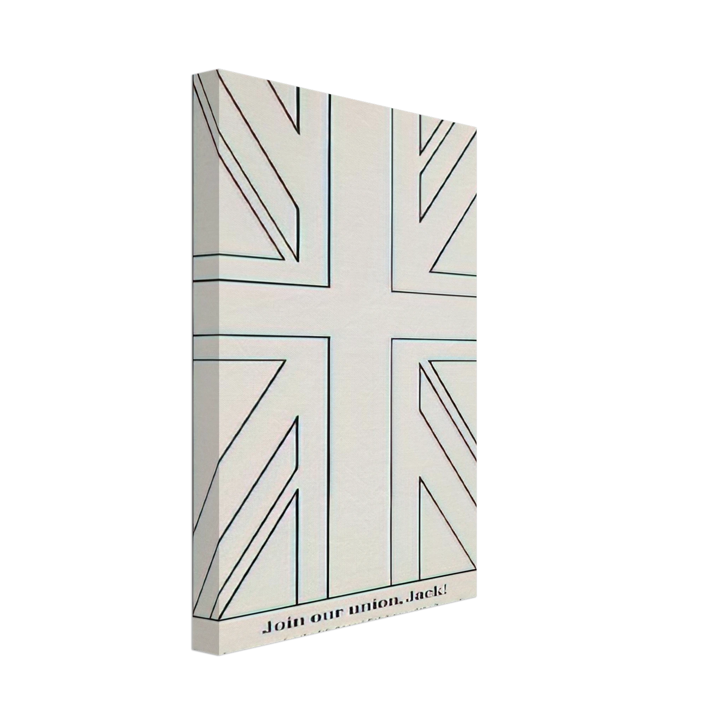 Billy Apple - Join our union, Jack! Young Commonwealth Artists - 1962 Canvas - 70x100 cm / 28x40 inches-canvas