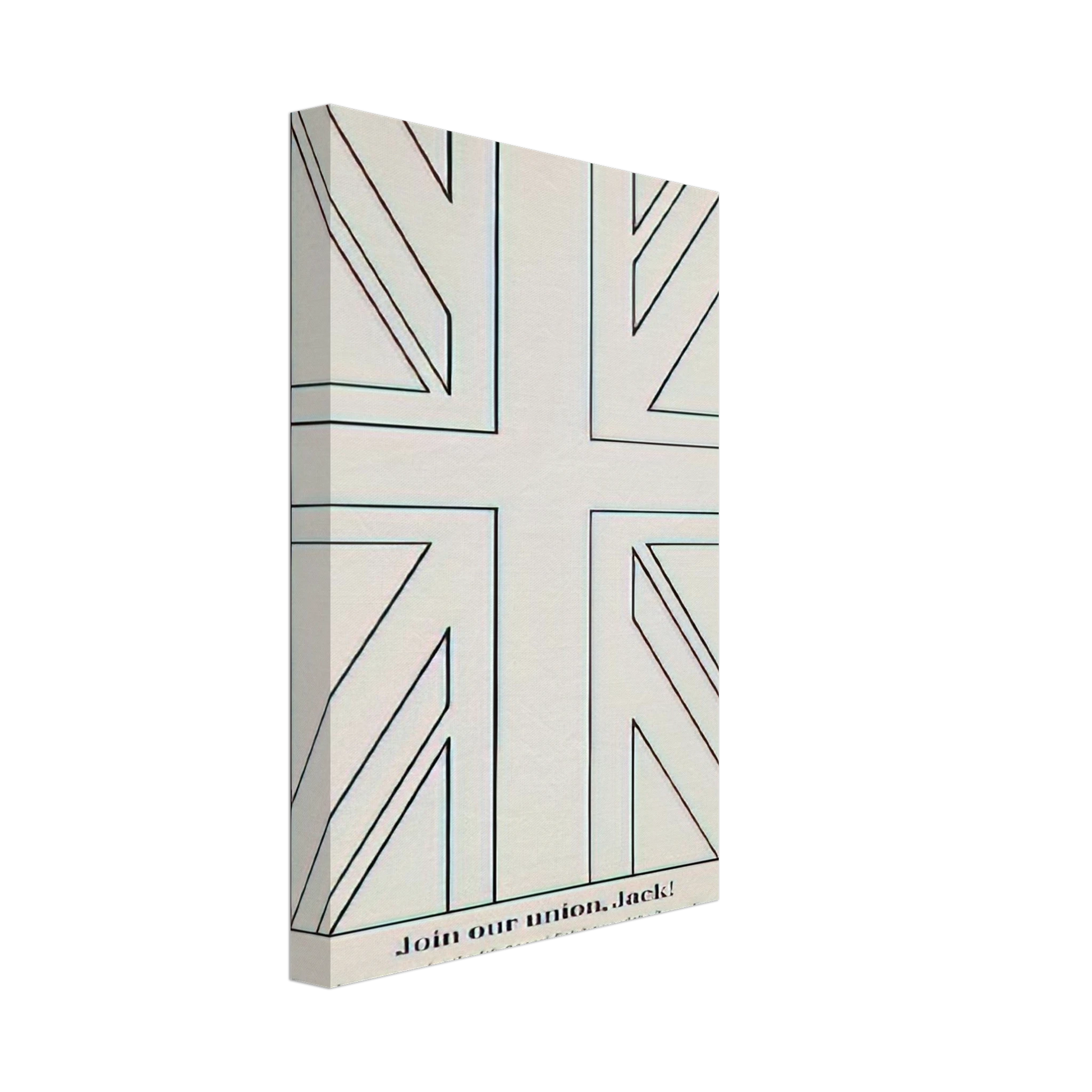 Billy Apple - Join our union, Jack! Young Commonwealth Artists - 1962 Canvas - 70x100 cm / 28x40 inches-canvas