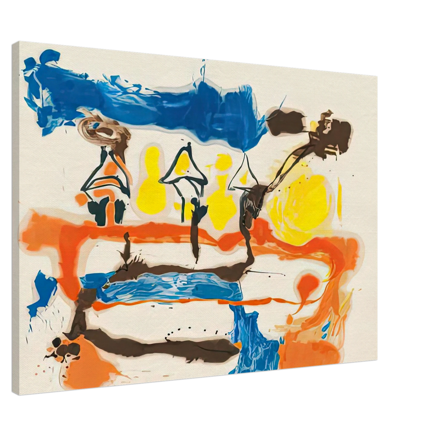 Helen Frankenthaler - Fable, 1961- Canvas - 20x30 cm / 8x12 inches-canvas