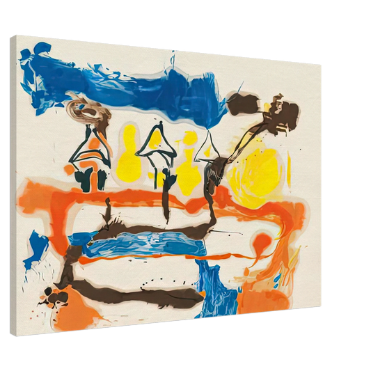 Helen Frankenthaler - Fable, 1961- Canvas - 20x30 cm / 8x12 inches-canvas