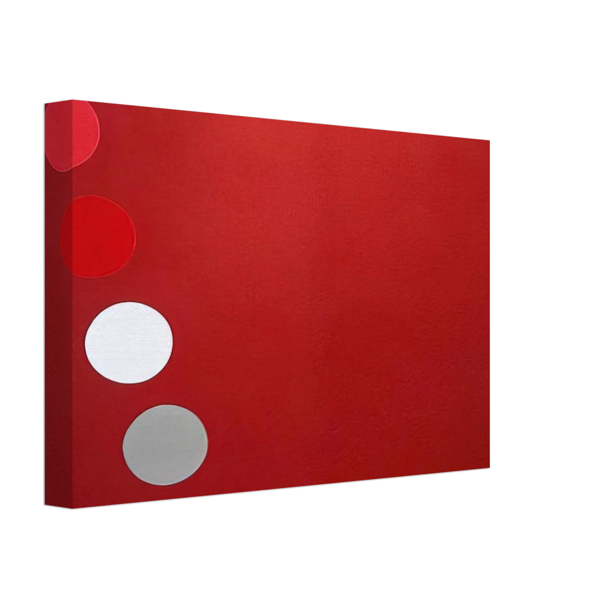 Thomas Downing - Phased Red - 1965 Canvas - 70x100 cm / 28x40 inches-canvas