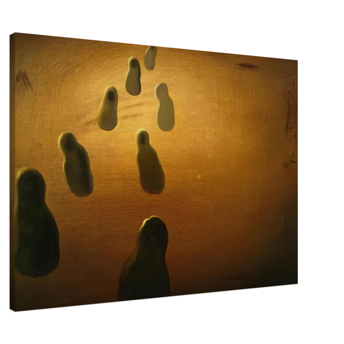 Salvador Dali - STUDY FOR DEOXYRIBONUCLEIC ACID ARABS Canvas - 20x30 cm / 8x12 inches-canvas