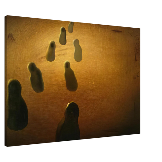 Salvador Dali - STUDY FOR DEOXYRIBONUCLEIC ACID ARABS Canvas - 20x30 cm / 8x12 inches-canvas