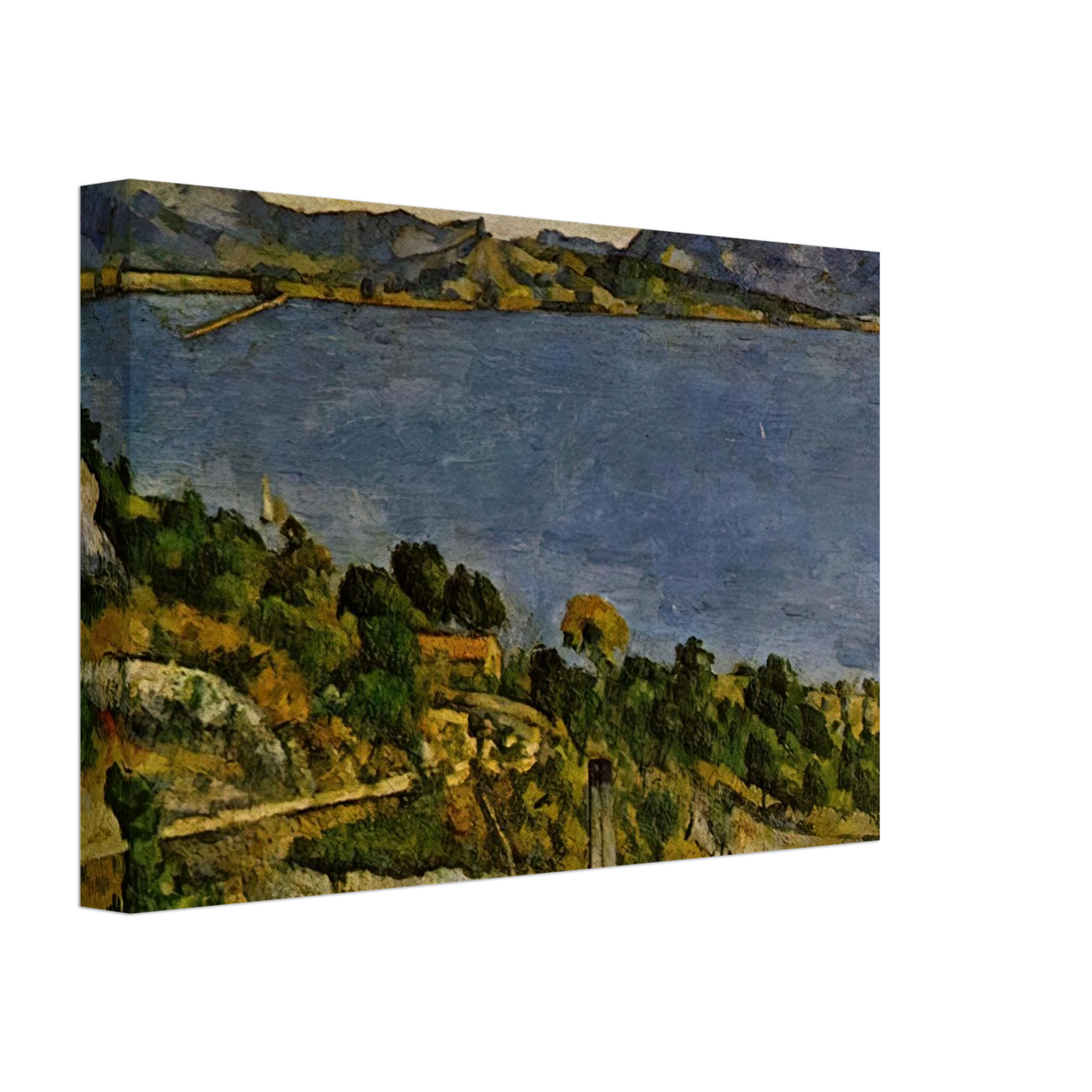 Paul Cezanne - Sea at L'Estaque Canvas - 70x100 cm / 28x40 inches-canvas