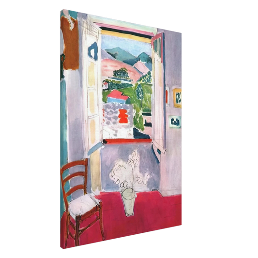 Henri Matisse - OPEN WINDOW AT COLLIOURE 1910 Canvas - 20x30 cm / 8x12 inches-canvas