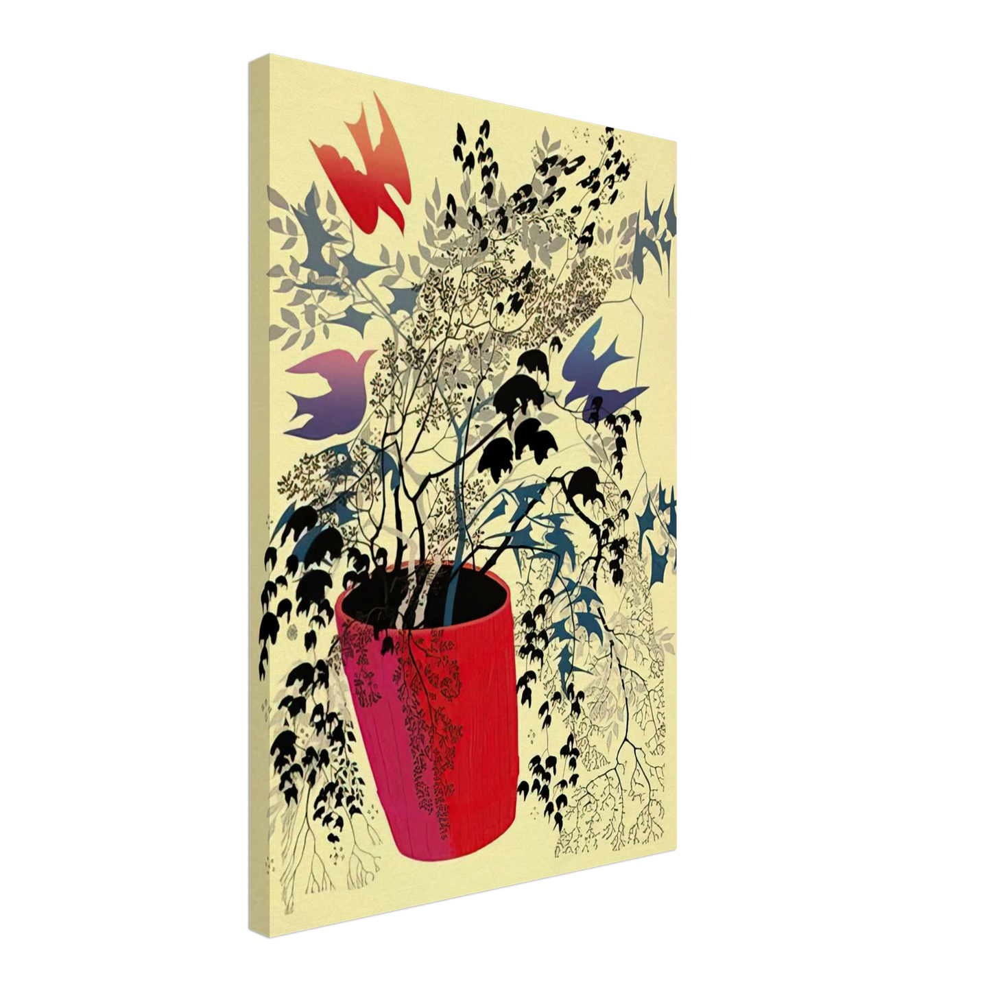 Eyvind Earle - Red Barrell Canvas - 70x100 cm / 28x40 inches-canvas