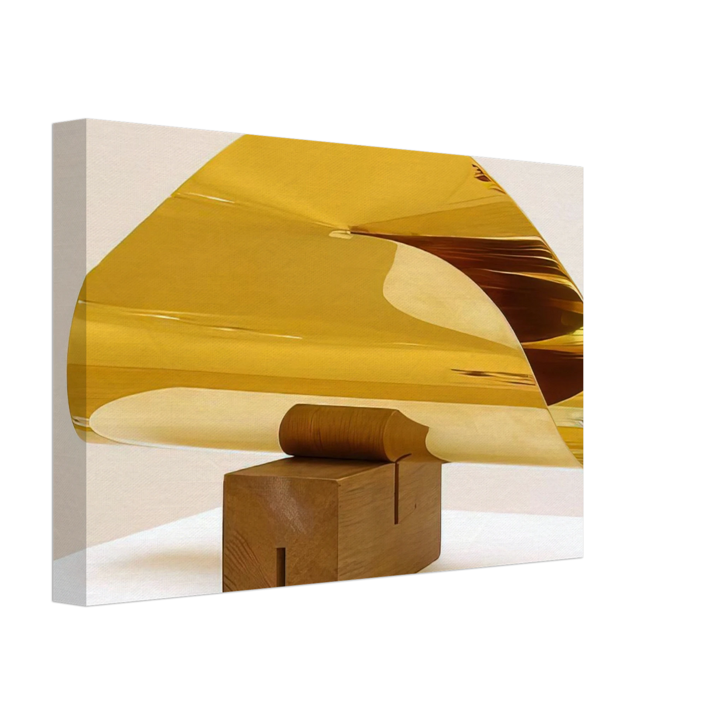 Max Bill - Flache im Raum von einer Linie begrenzt - 1952 Canvas - 70x100 cm / 28x40 inches-canvas