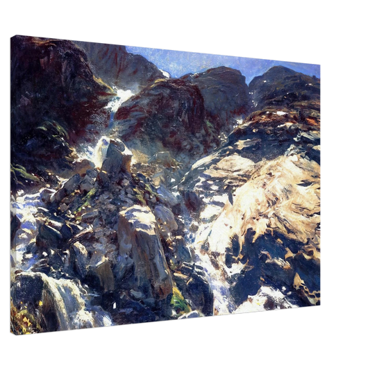 John Singer Sargent - Glacier Streams Canvas - 20x30 cm / 8x12 inches-canvas