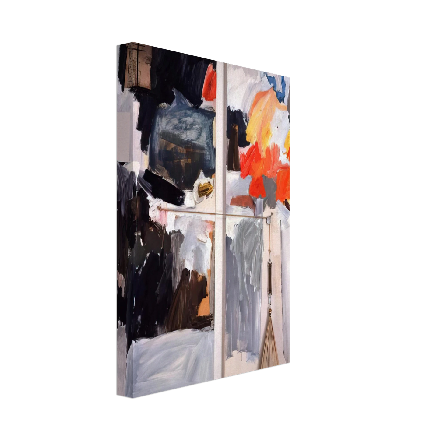 Robert Rauschenberg - STUDIO PAINTING 1961 Canvas - 40x60 cm / 16x24 inches-canvas