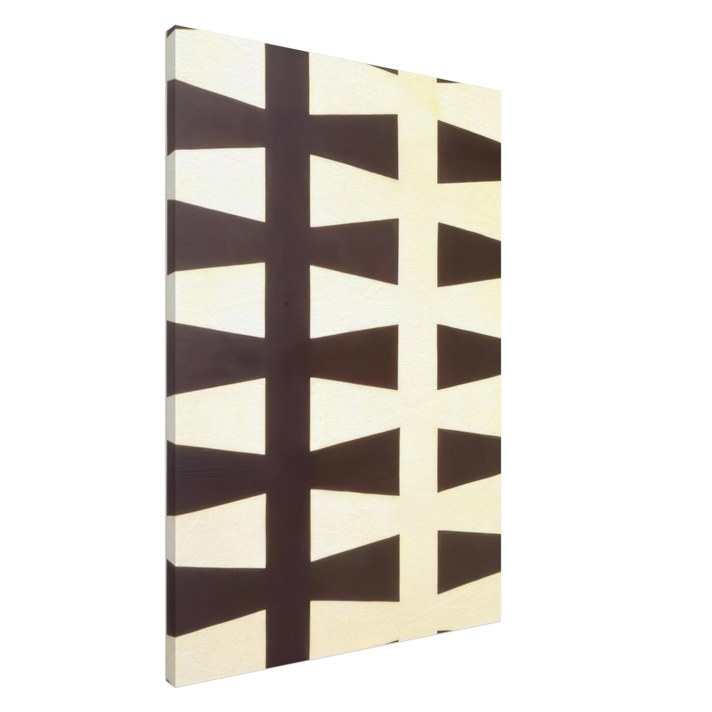 Leon Polk Smith - Black and White Repeat - 1953 Canvas - 20x30 cm / 8x12 inches-canvas