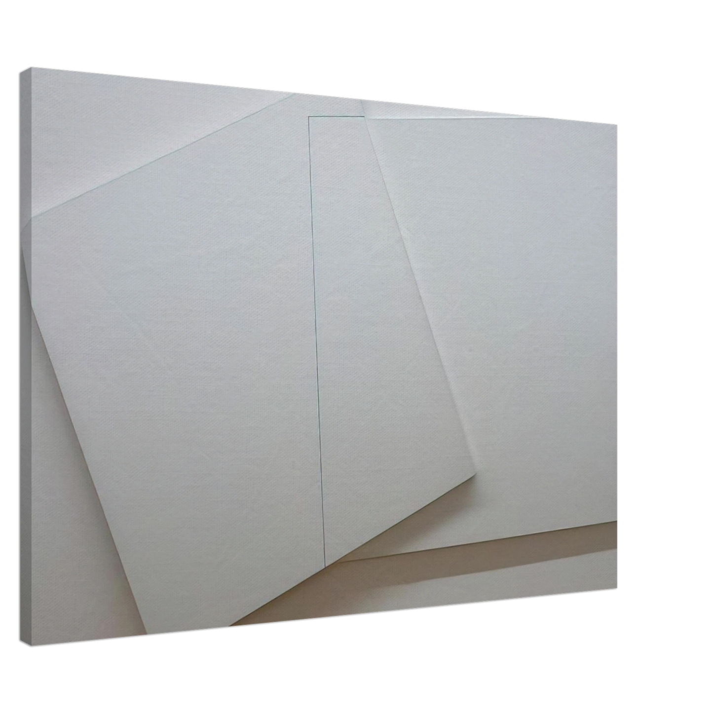 Francois Morellet - Supersition et transparence, Carre derriere 0-90 degrees, carre devant 20 â€“ 110 degrees - Minimalism Canvas - 20x30 cm / 8x12 inches-canvas