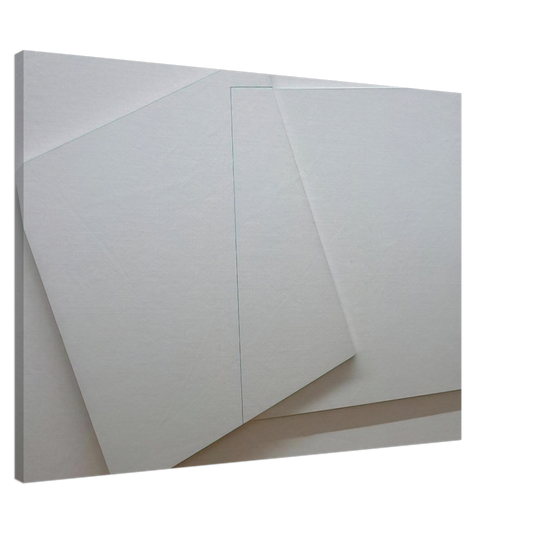 Francois Morellet - Supersition et transparence, Carre derriere 0-90 degrees, carre devant 20 â€“ 110 degrees - Minimalism Canvas - 20x30 cm / 8x12 inches-canvas