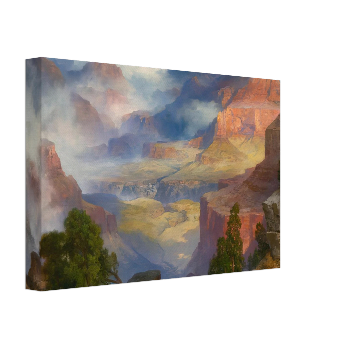 Thomas Moran - Grand Canyon in Mist Canvas - 70x100 cm / 28x40 inches-canvas