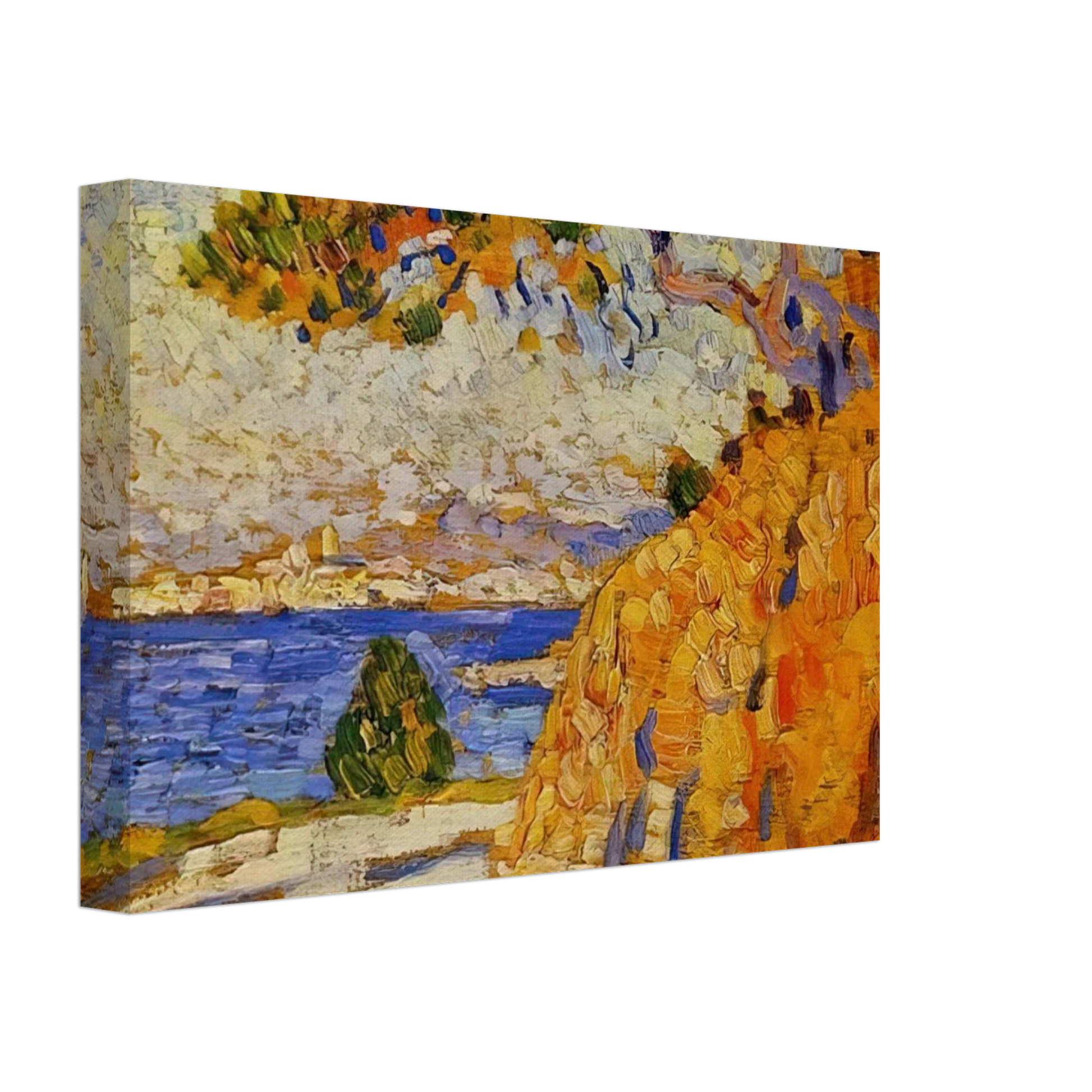 Theo van Rysselberghe - MIDI LANDSCAPE Canvas - 70x100 cm / 28x40 inches-canvas