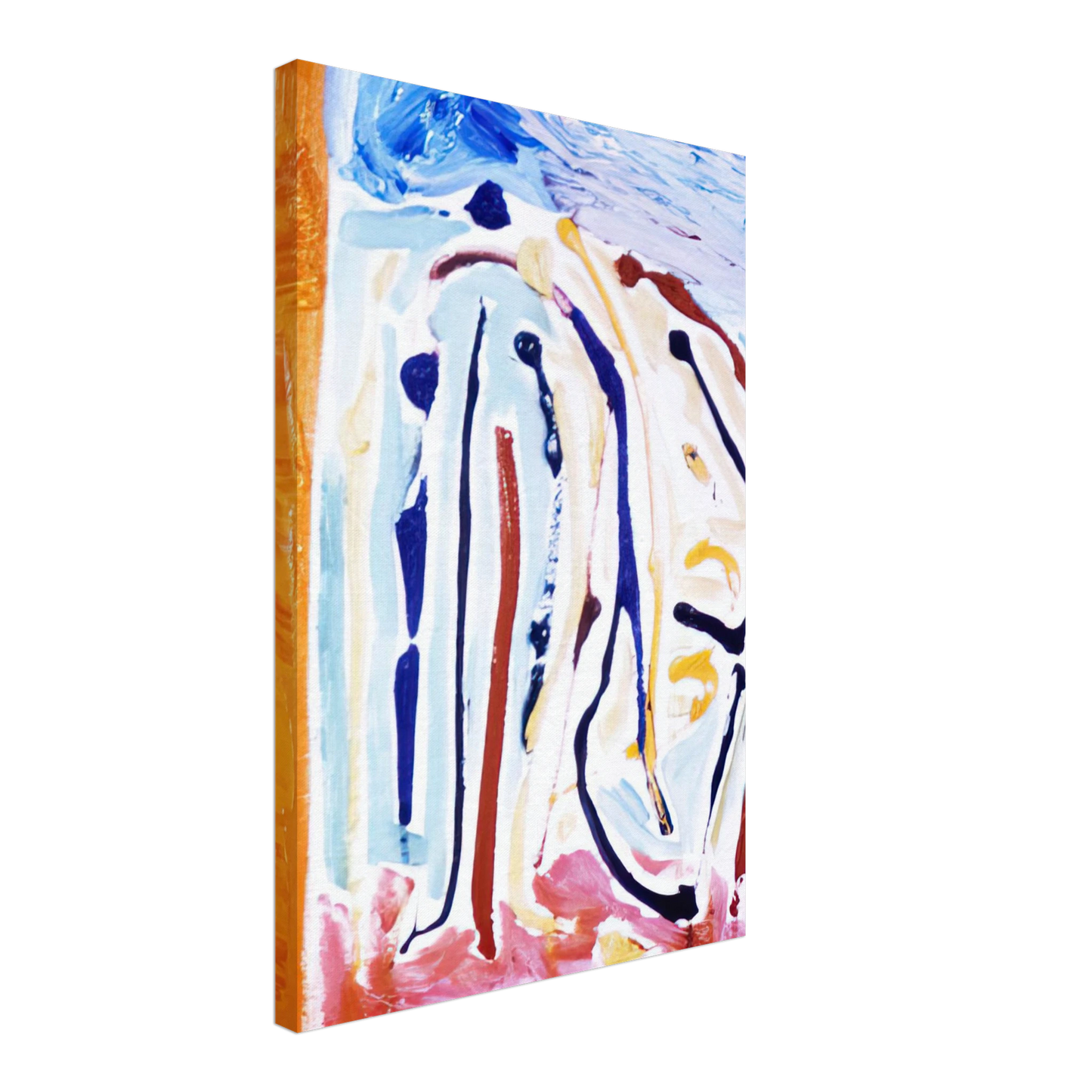 Ronnie Landfield - Sky Dance - 1973 Canvas - 70x100 cm / 28x40 inches-canvas