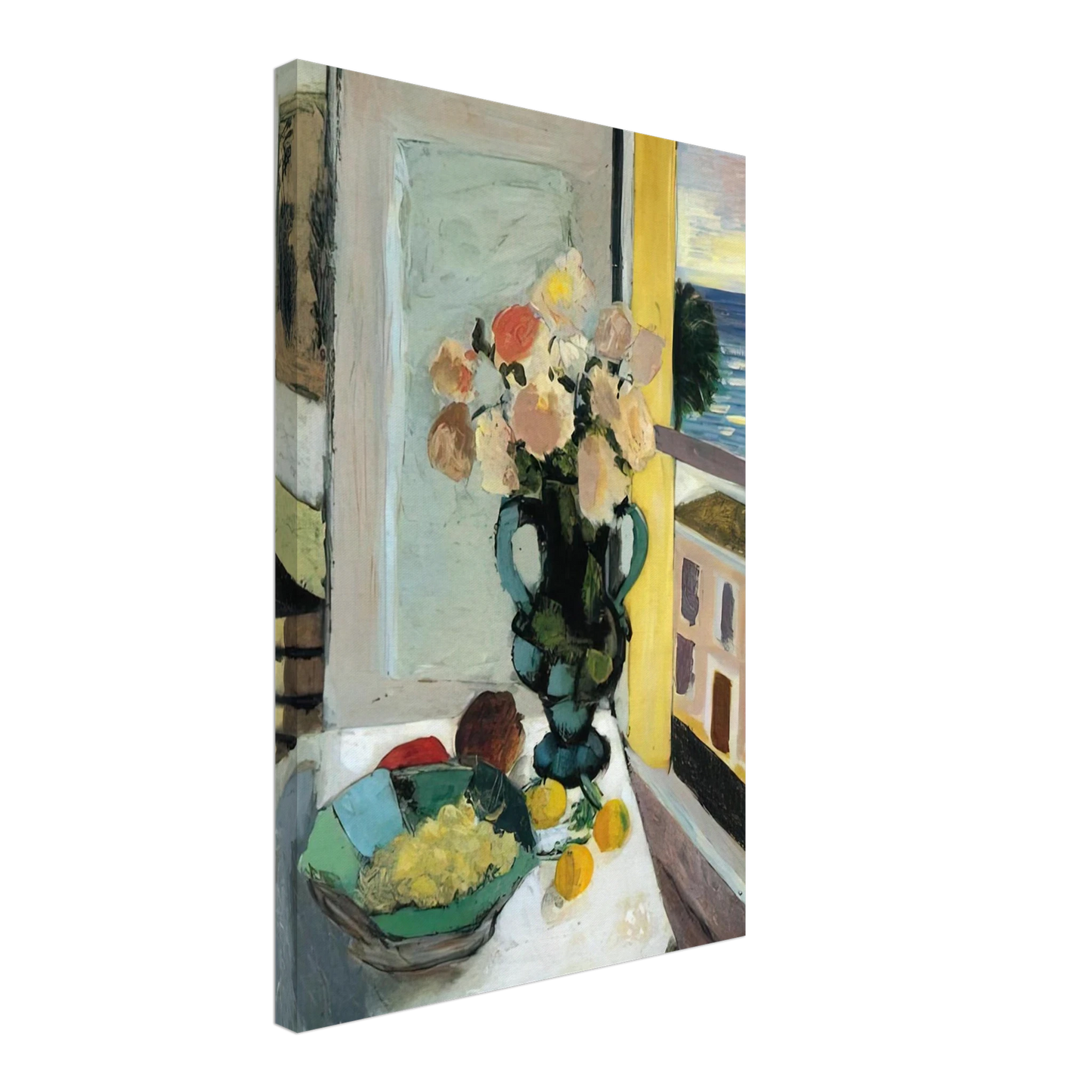 Henri Matisse - FLOWERS IN FRONT OF A WINDOW 1922 Canvas - 70x100 cm / 28x40 inches-canvas