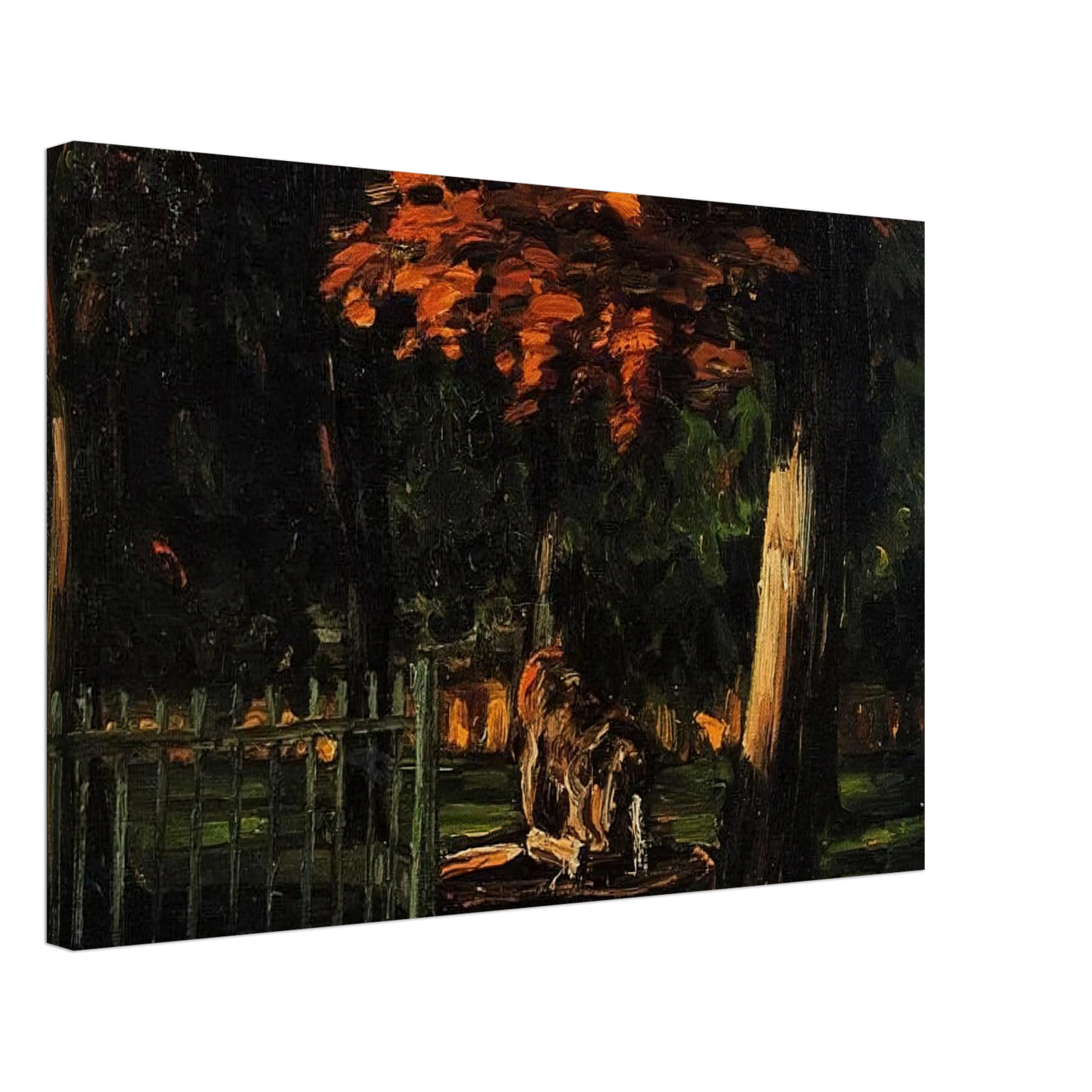 Paul Cezanne - The Lion and the Basin at Jas de Bouffan Canvas - 70x100 cm / 28x40 inches-canvas