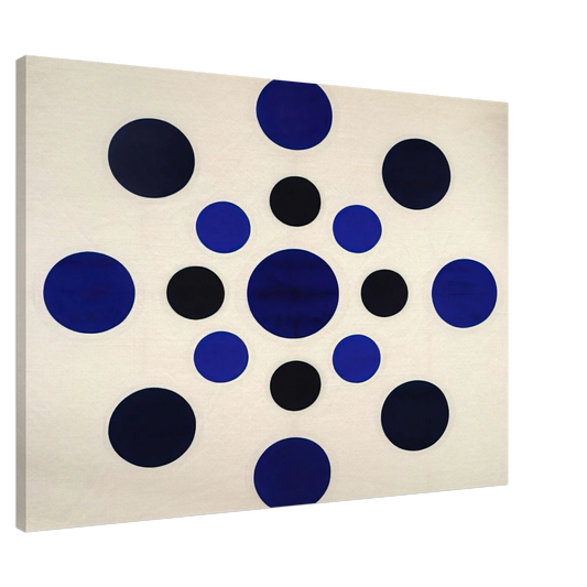 Thomas Downing - On Blue - 1963 Canvas - 20x30 cm / 8x12 inches-canvas