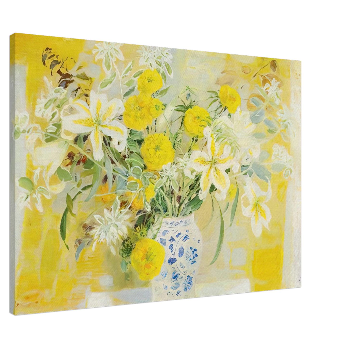 Le Pho - Fleurs - 1971 Canvas - 20x30 cm / 8x12 inches-canvas
