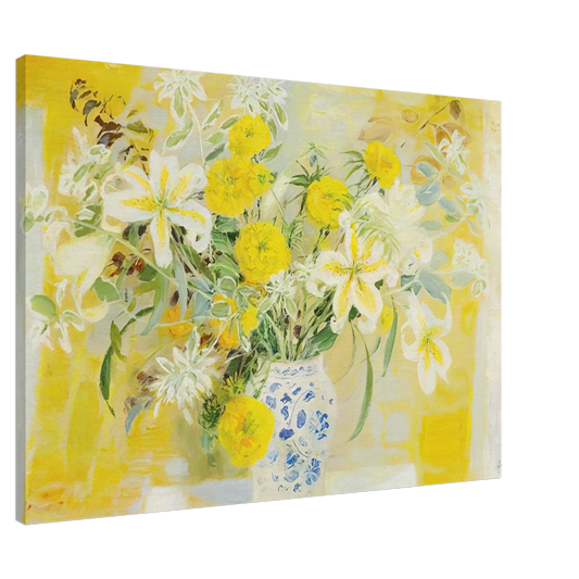 Le Pho - Fleurs - 1971 Canvas - 20x30 cm / 8x12 inches-canvas