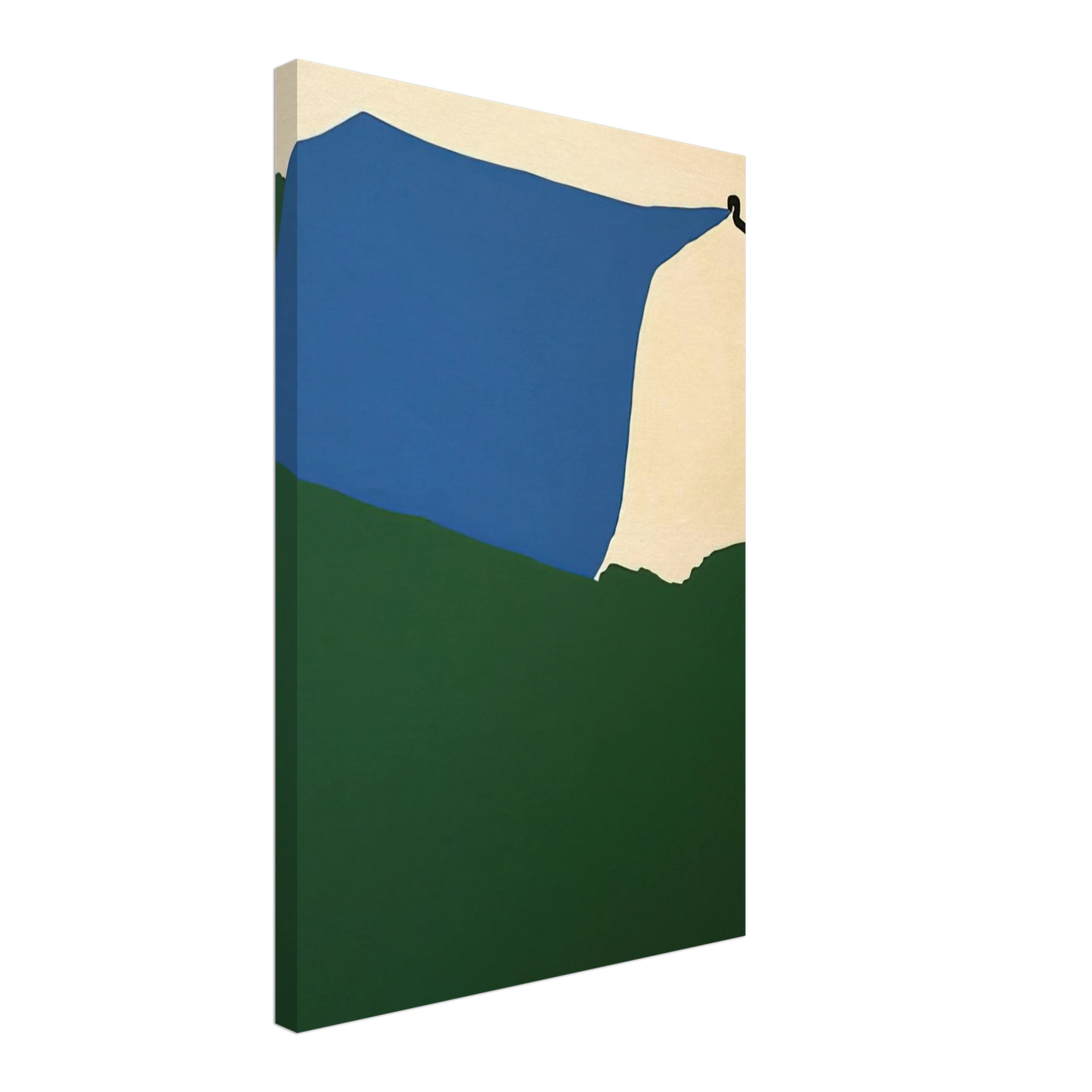 Raoul De Keyser - Camping II - 1970 Canvas - 70x100 cm / 28x40 inches-canvas