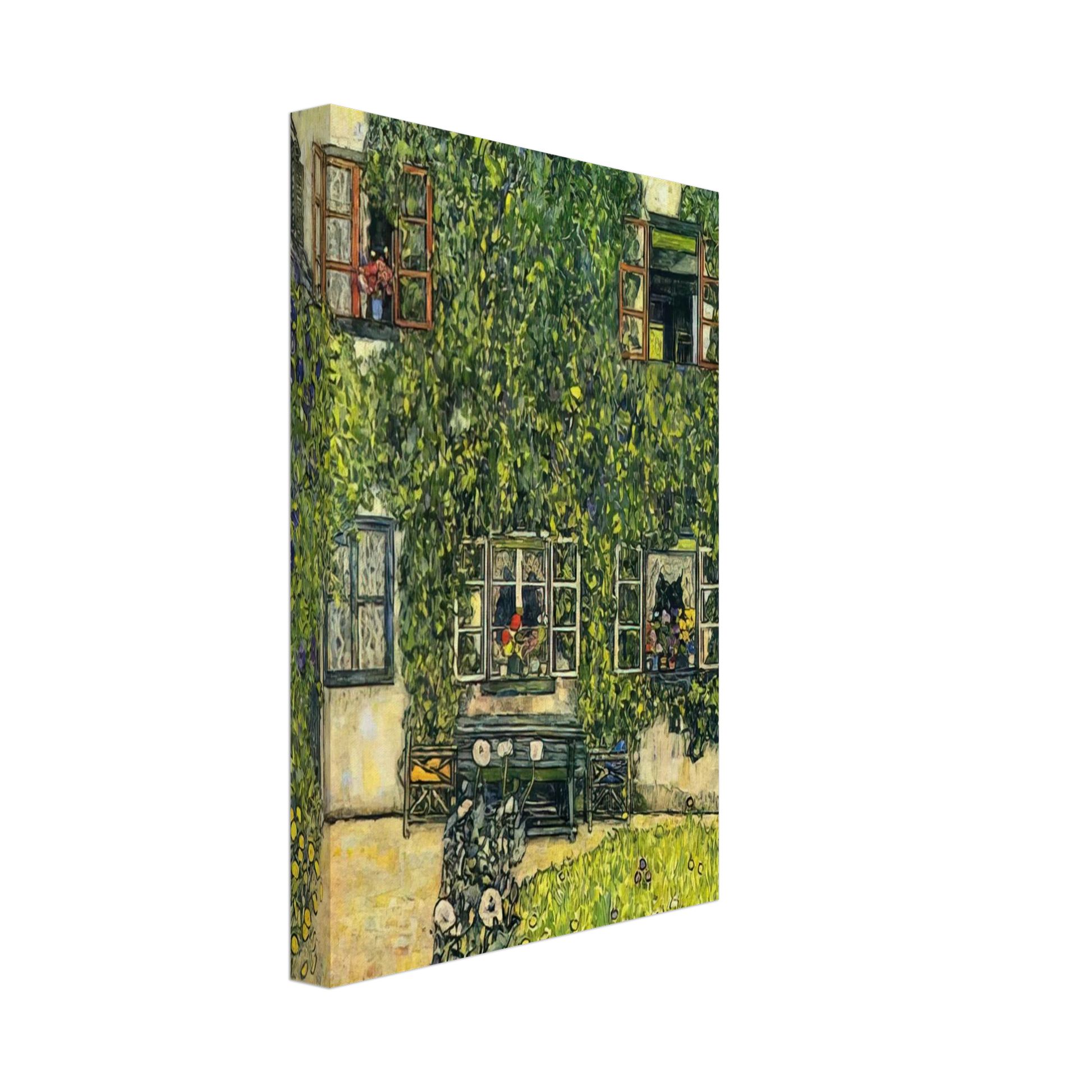 Gustav Klimt - THE HOUSE OF GUARDABOSCHI Canvas - 70x100 cm / 28x40 inches-canvas