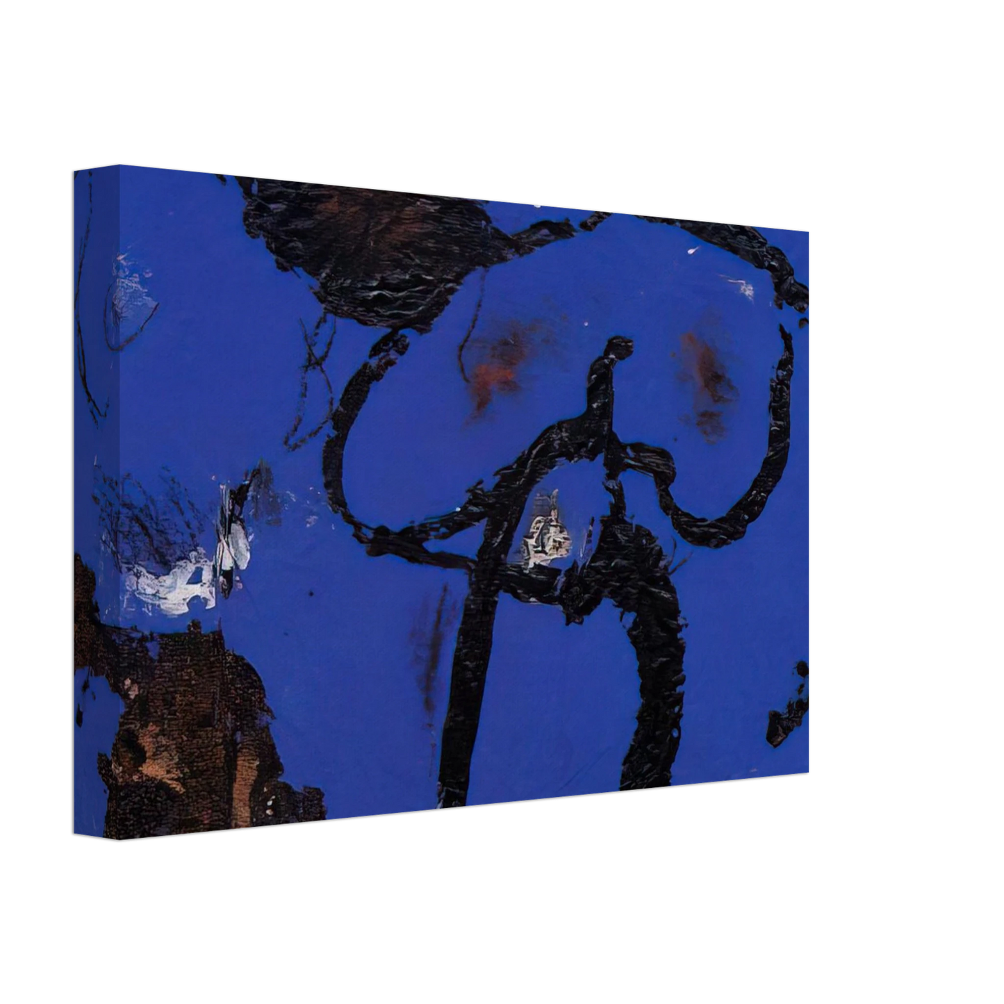 Emil Schumacher - G-3 - 1982 Canvas - 40x60 cm / 16x24 inches-canvas