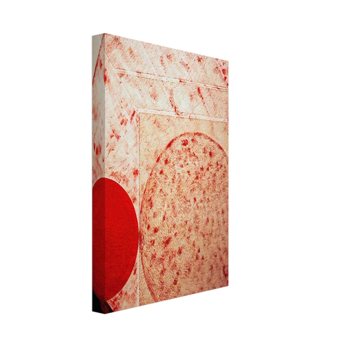 Lygia Pape - Painting. Red - 1987 Canvas - 40x60 cm / 16x24 inches-canvas