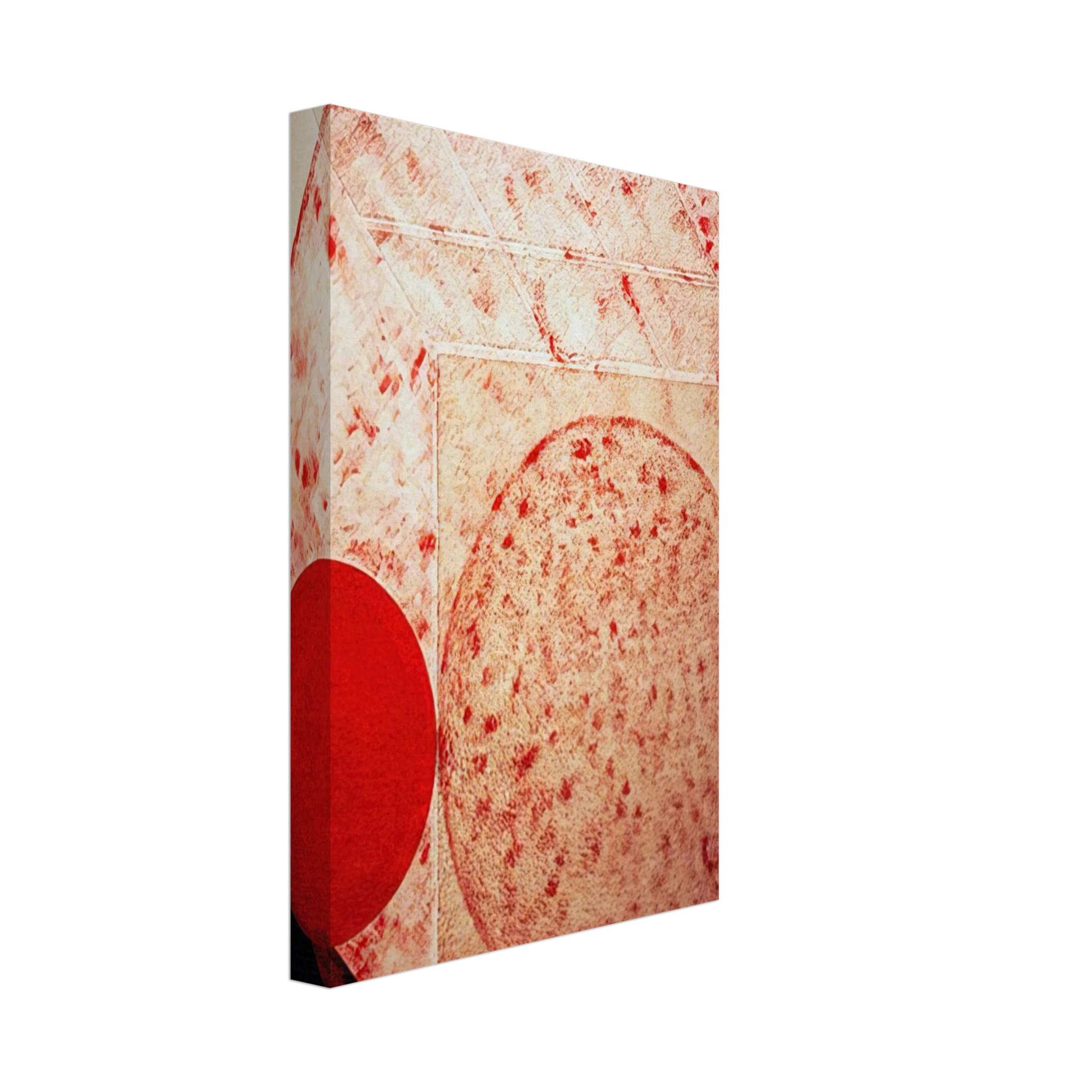 Lygia Pape - Painting. Red - 1987 Canvas - 40x60 cm / 16x24 inches-canvas