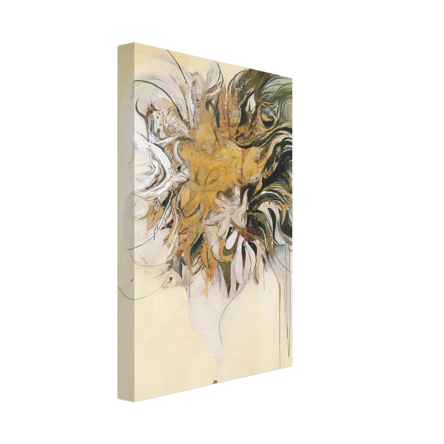 Brett Whiteley - Listening to Nature - 1964 Canvas - 40x60 cm / 16x24 inches-canvas