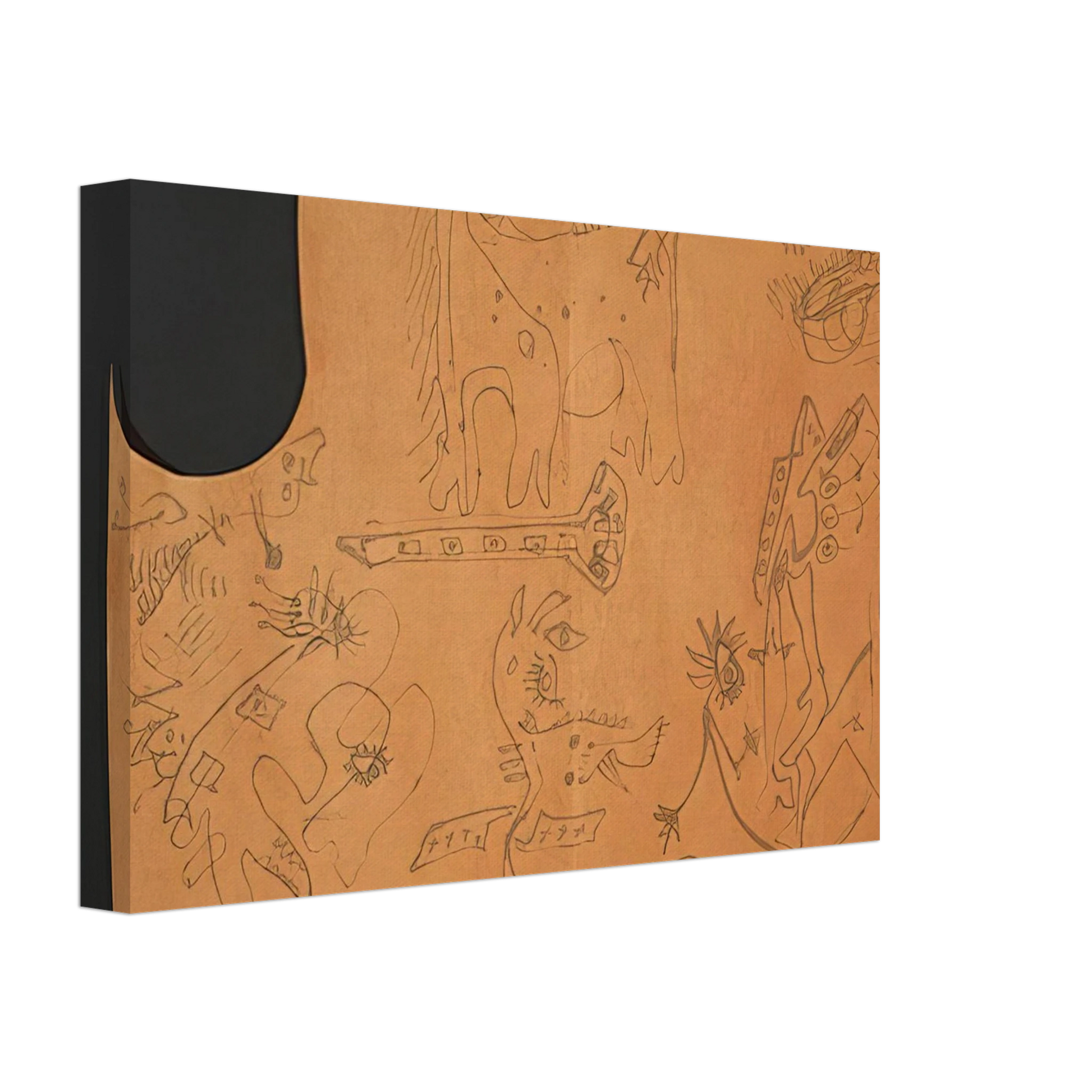 Jackson Pollock - UNTITLED 4 Canvas - 40x60 cm / 16x24 inches-canvas