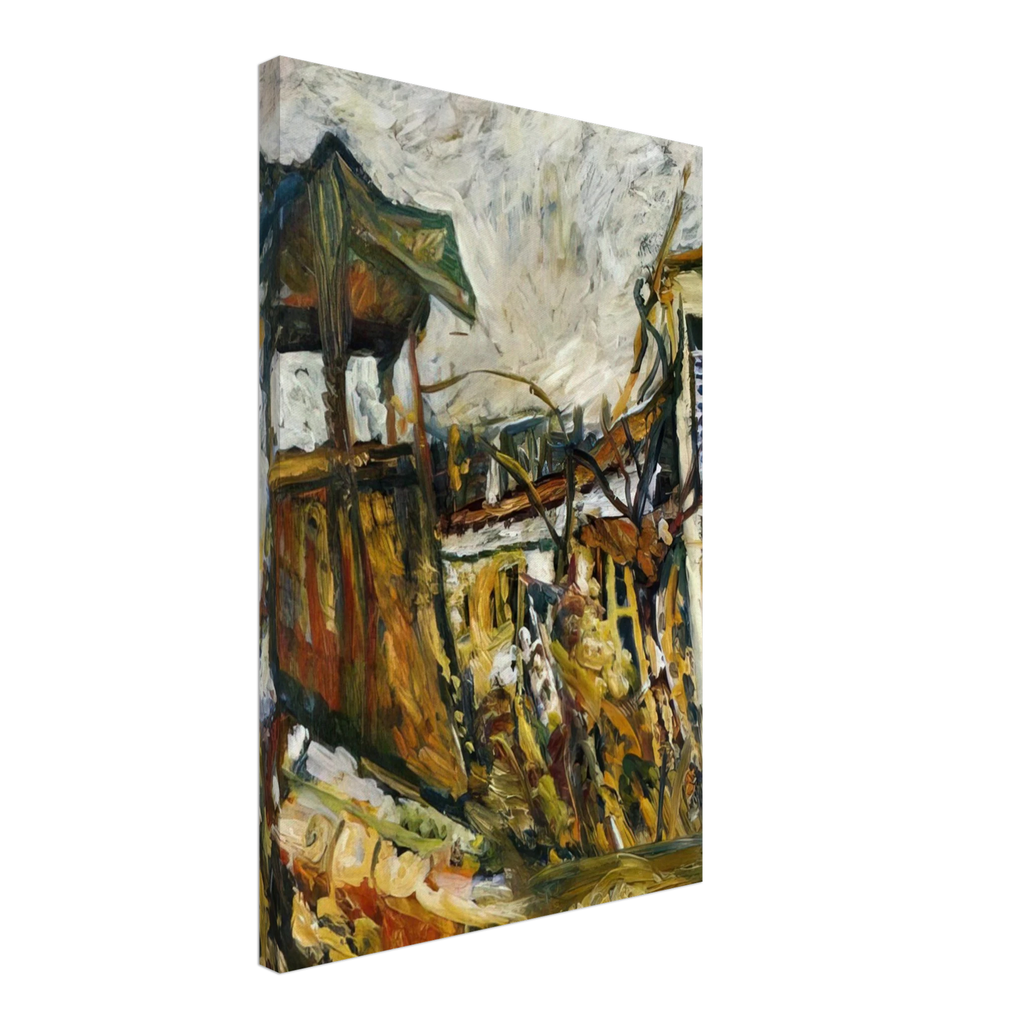Chaim Soutine - PARISIAN SUBURB Canvas - 70x100 cm / 28x40 inches-canvas