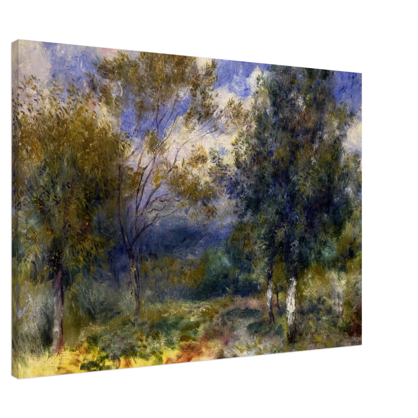 Pierre-Auguste Renoir - Sunny Landscape Canvas - 20x30 cm / 8x12 inches-canvas