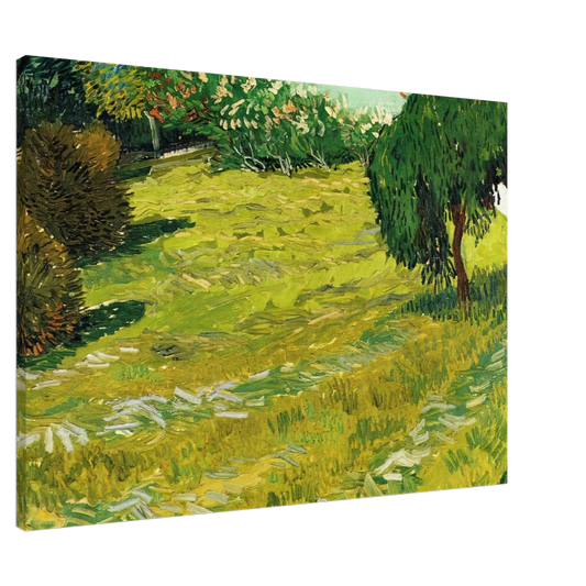 Vincent van Gogh - Garden with Weeping Willow Canvas - 20x30 cm / 8x12 inches-canvas